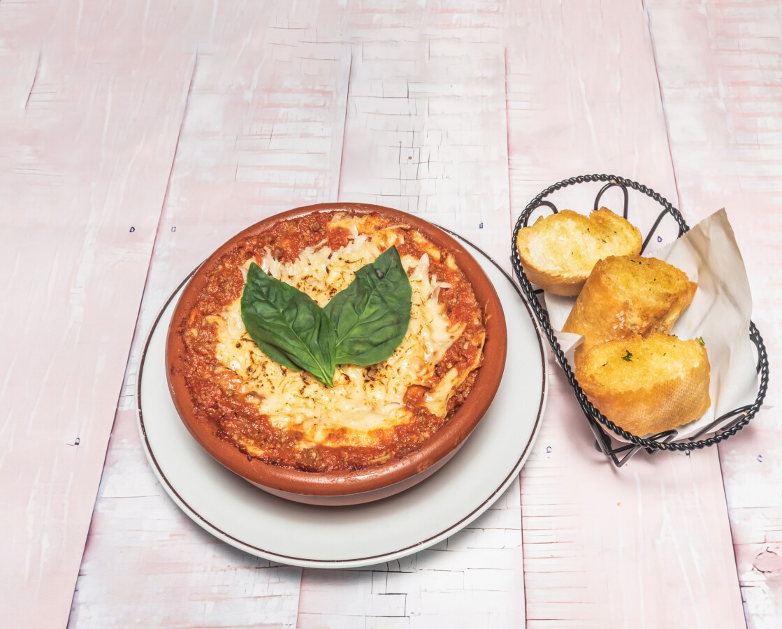 Lasaña casera 100% de ternera