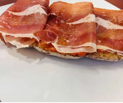 Tostada de jamón serrano