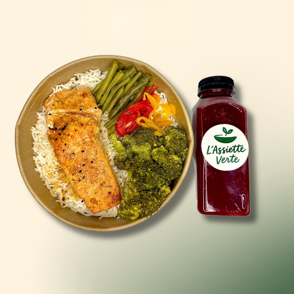 Salmon Prot Bowl Combo