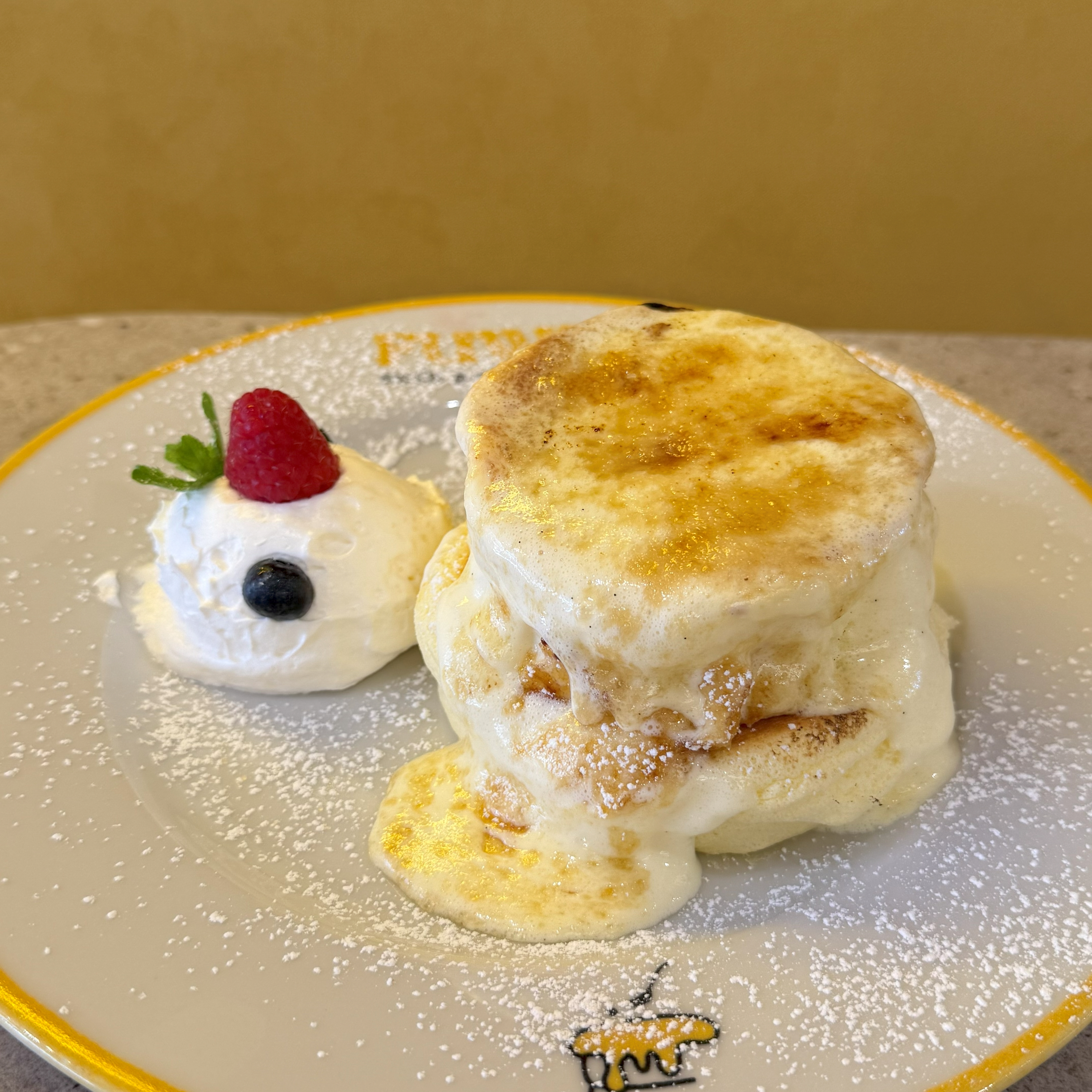 Souffle crème brulée