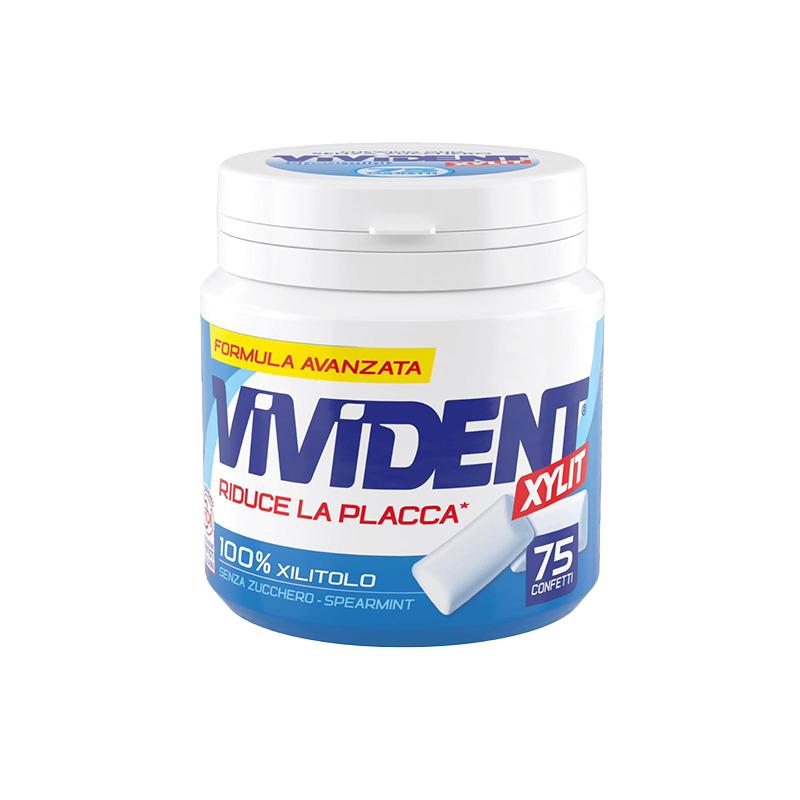 Vivident Xylit Spearmint barattolo 8pz da 75 confetti