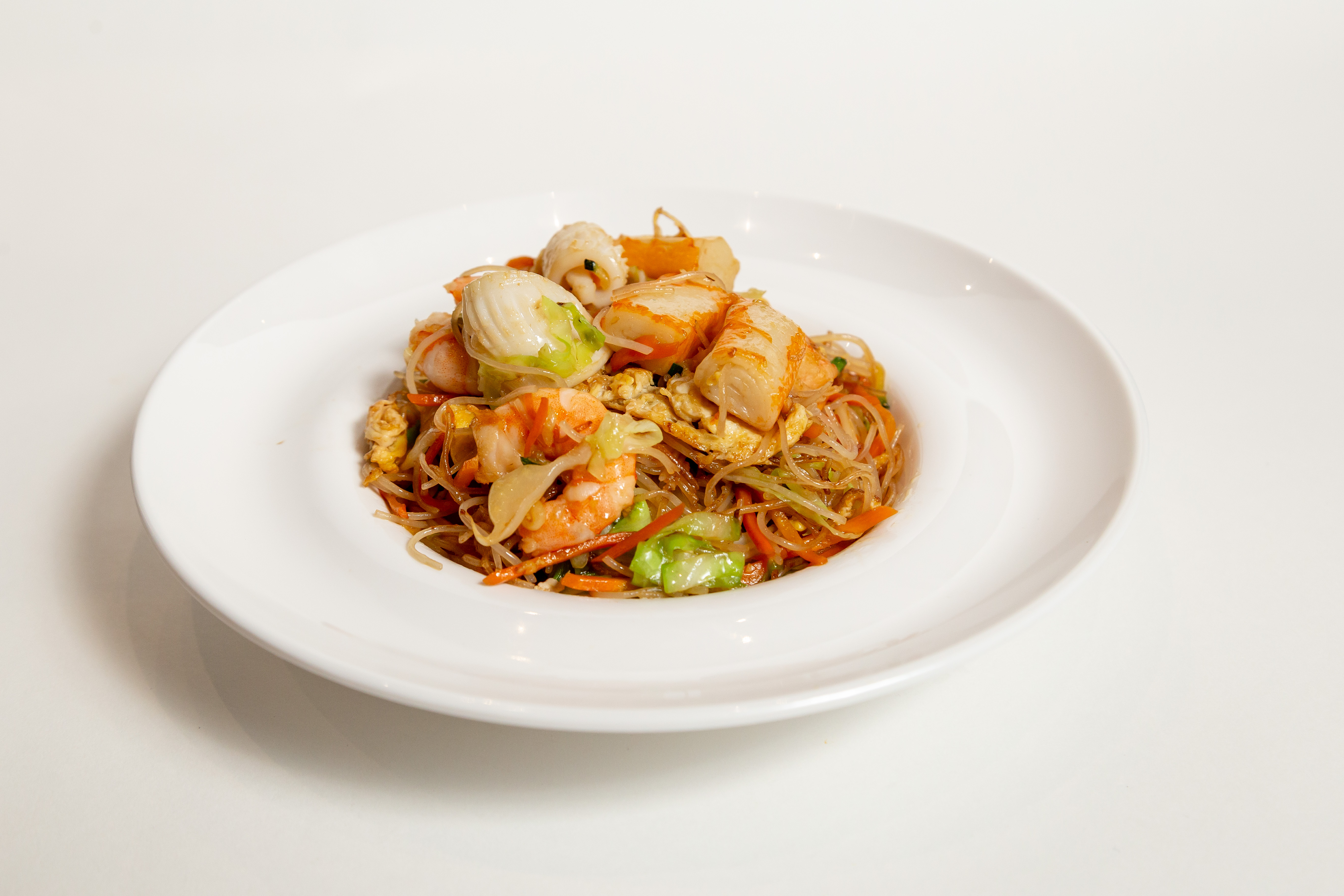 Spaghetti di riso marinara