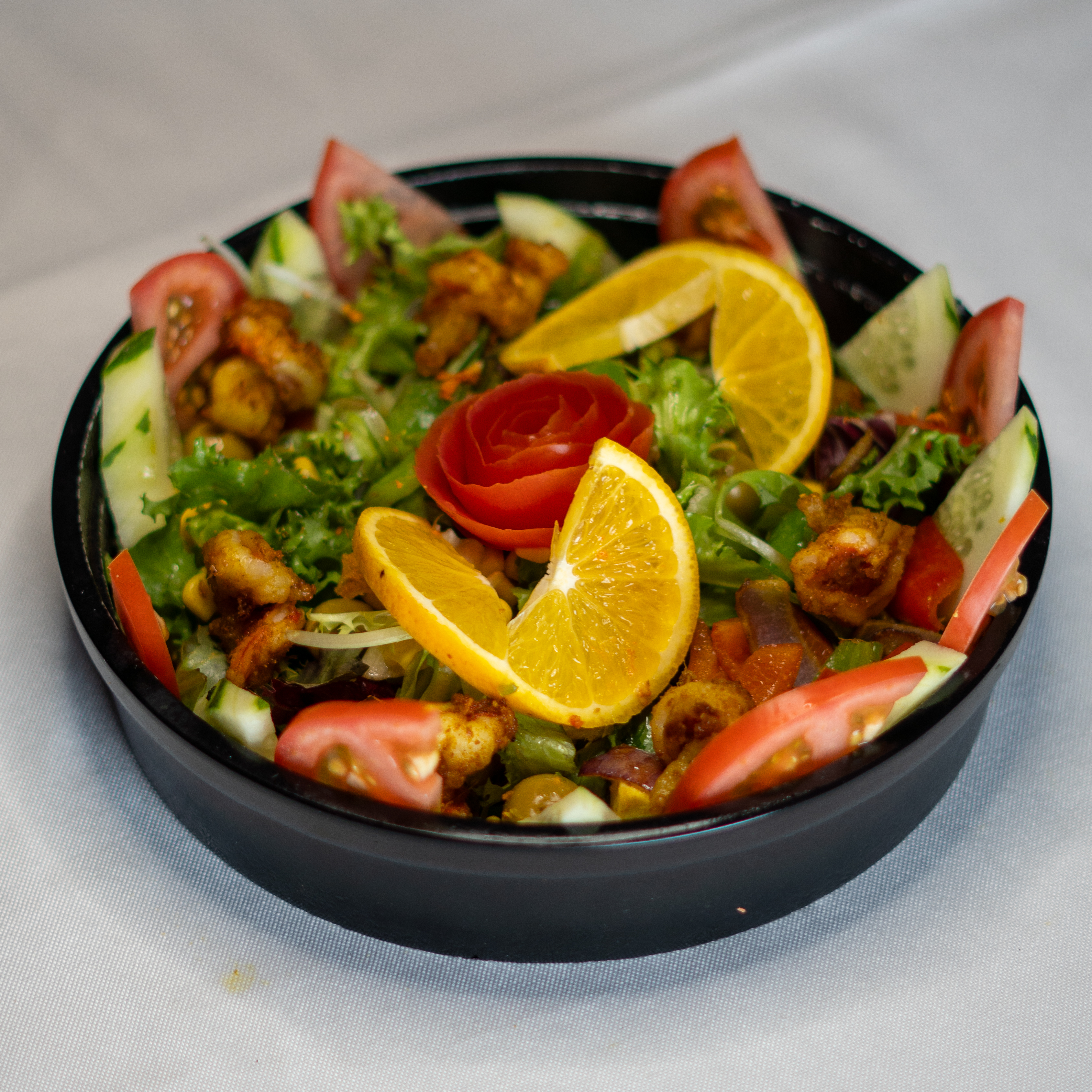 Ensalada de gambas