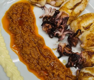 Chipirones a la parrilla (ración)