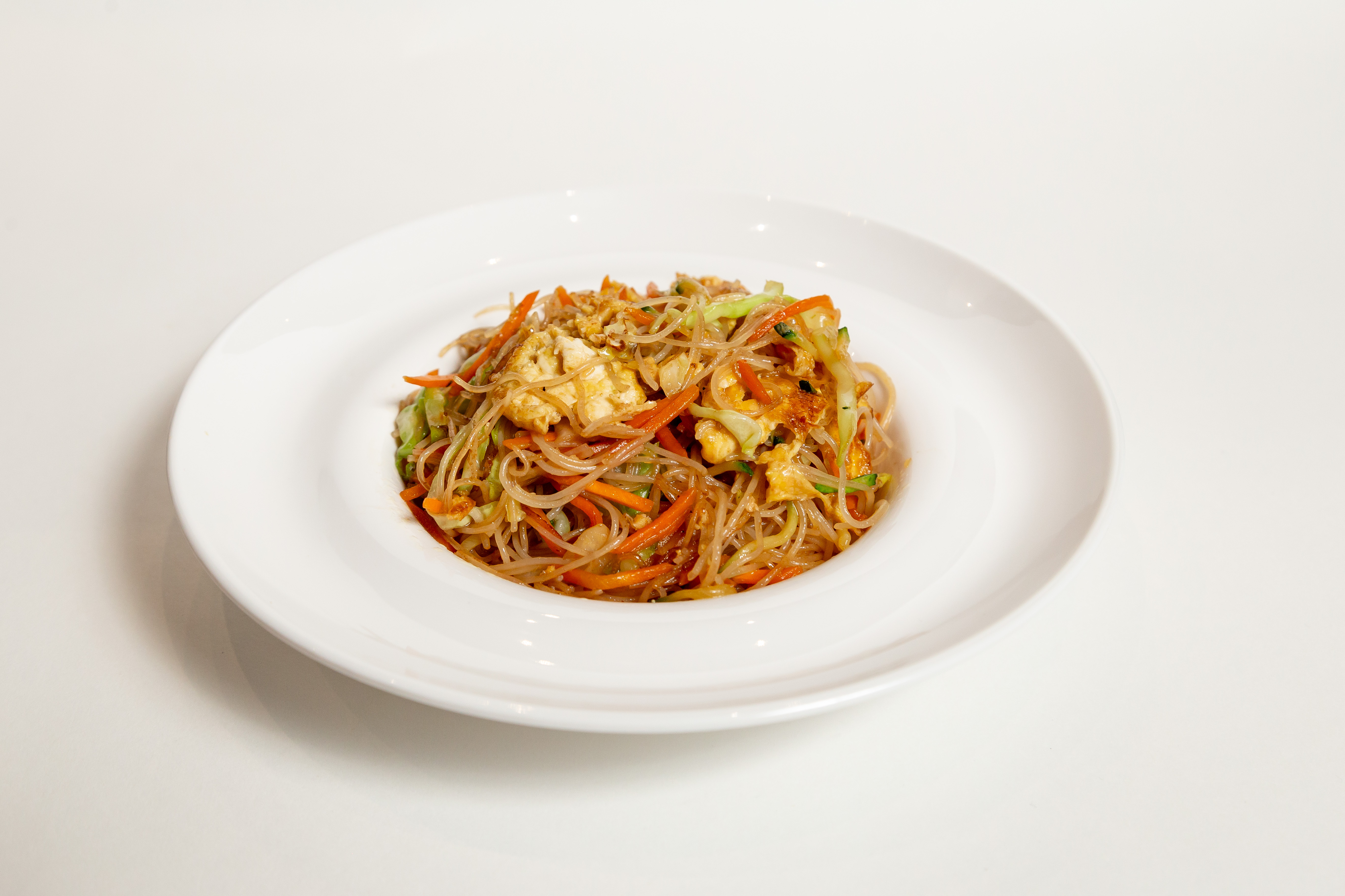 Spaghetti di riso con verdure