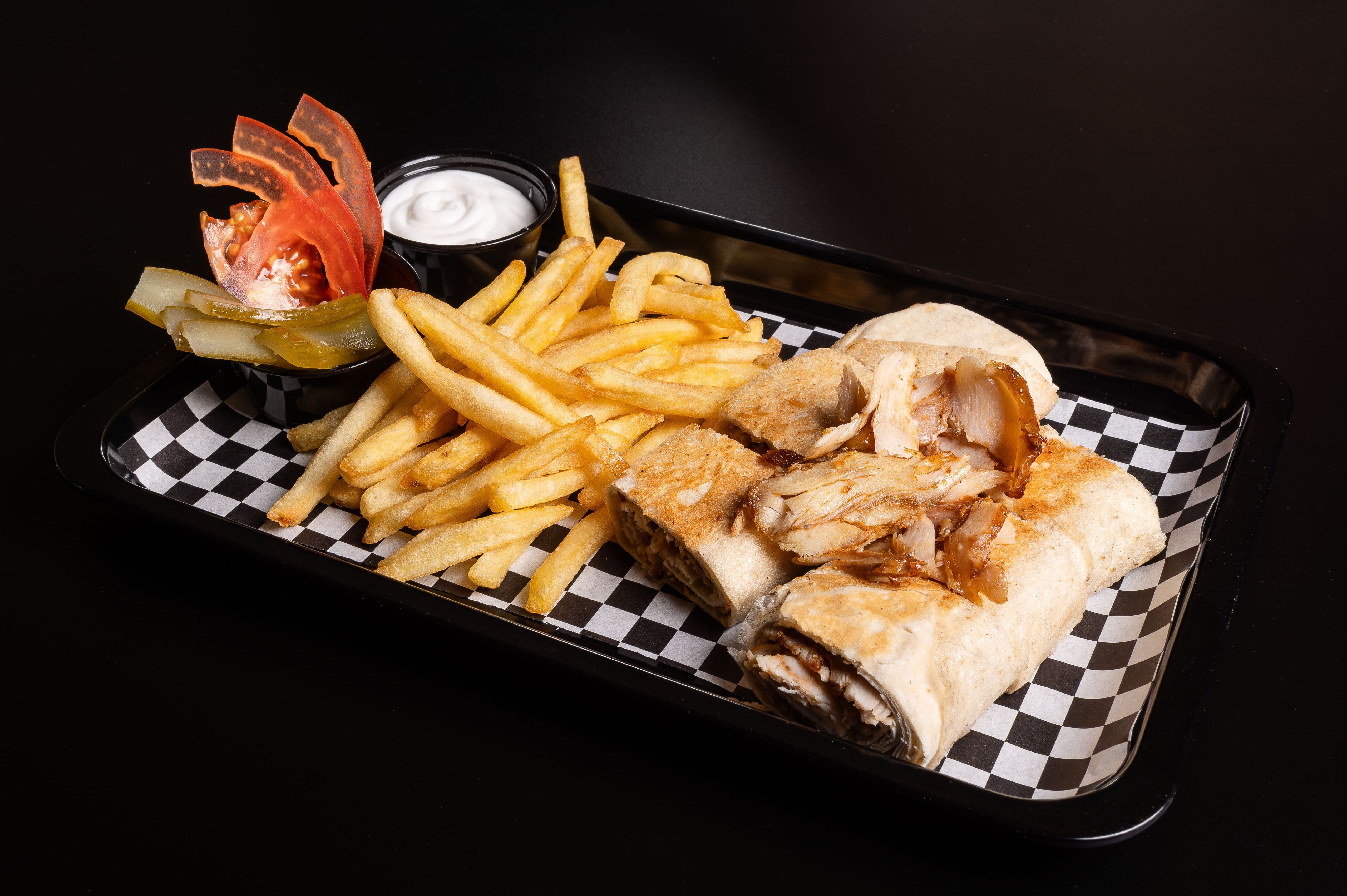 Shawarma pollo meal arabi