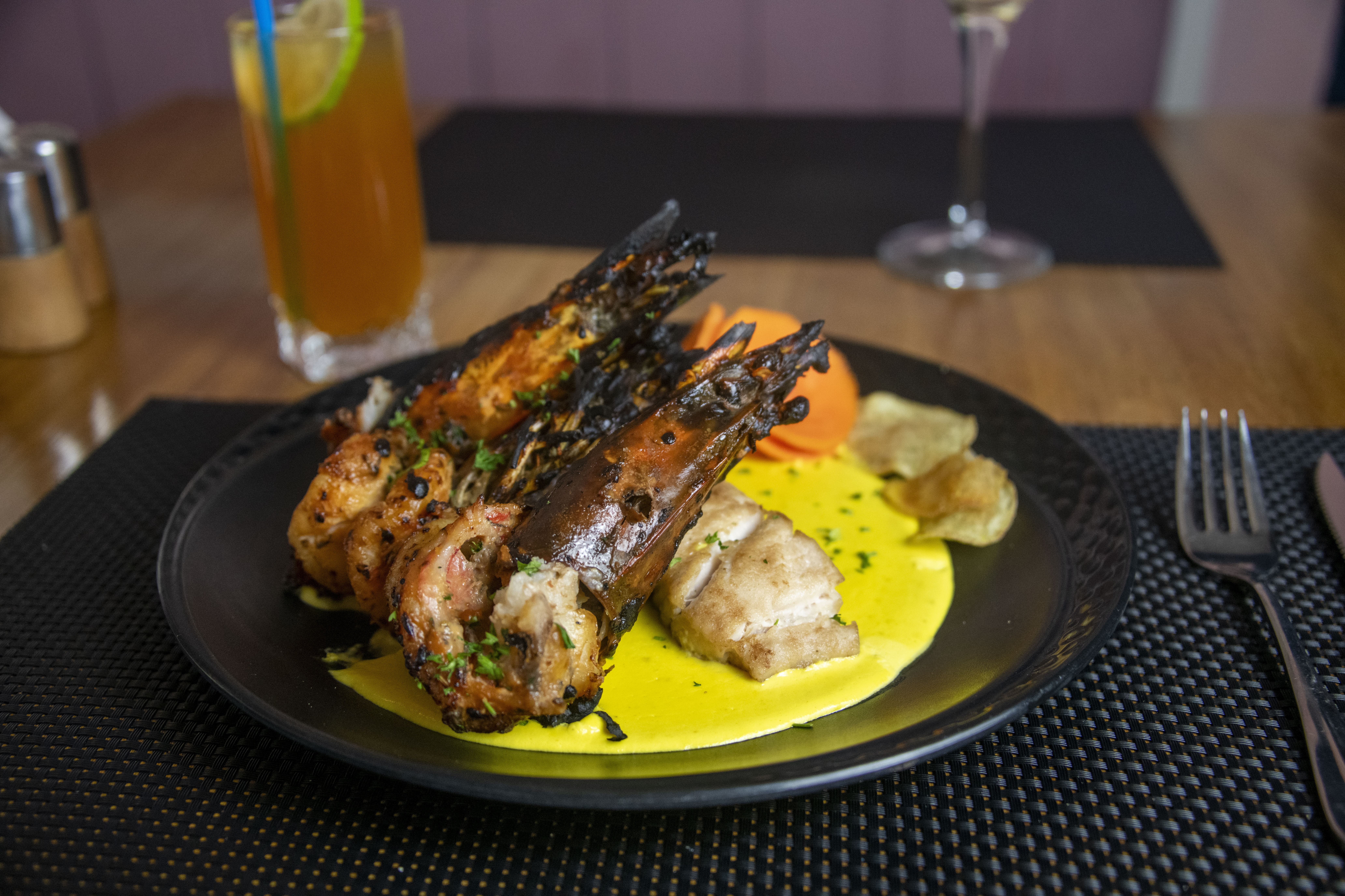 Duo De Poisson Et Gambas