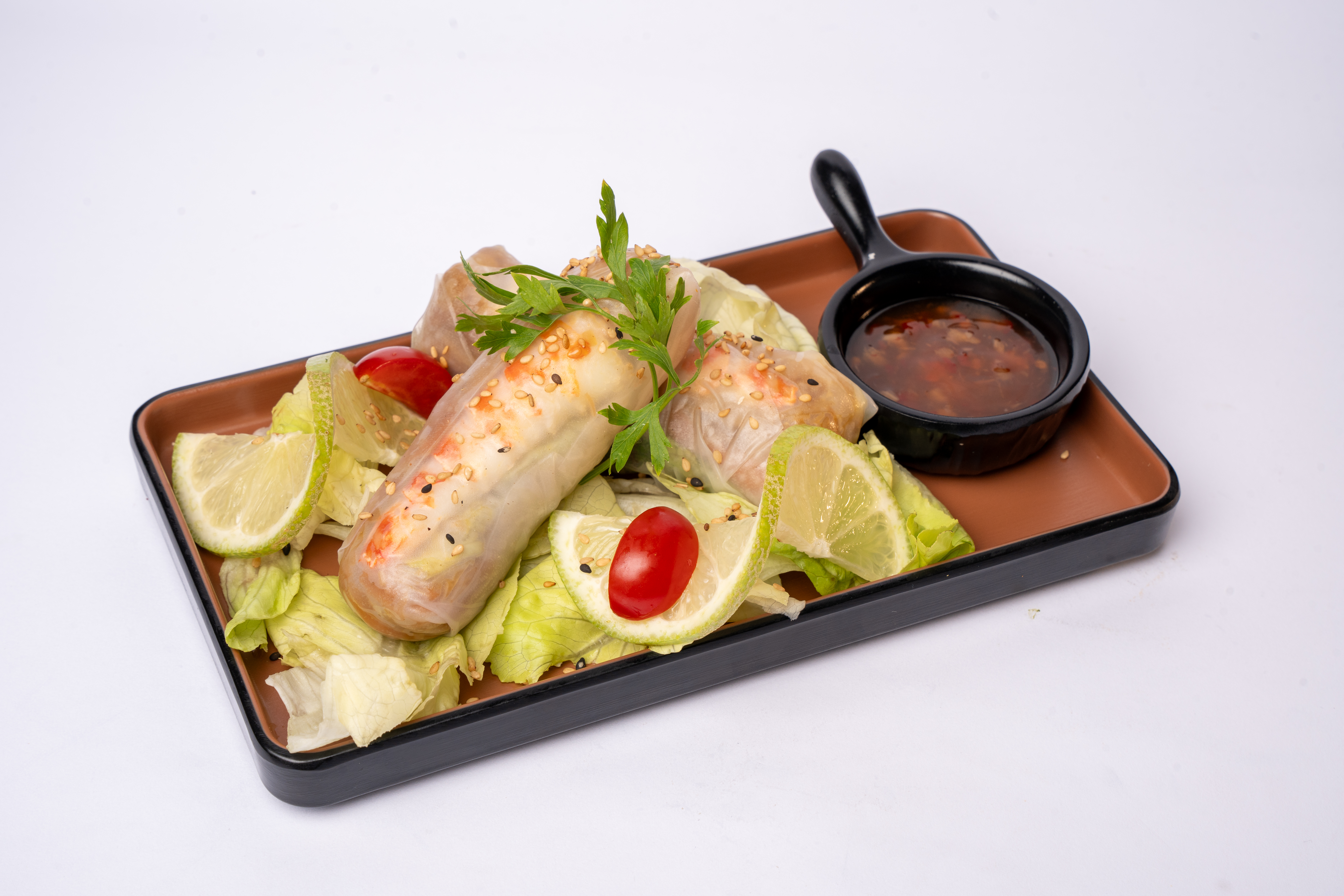 Rouleaux De Printemps Saumon Fumé