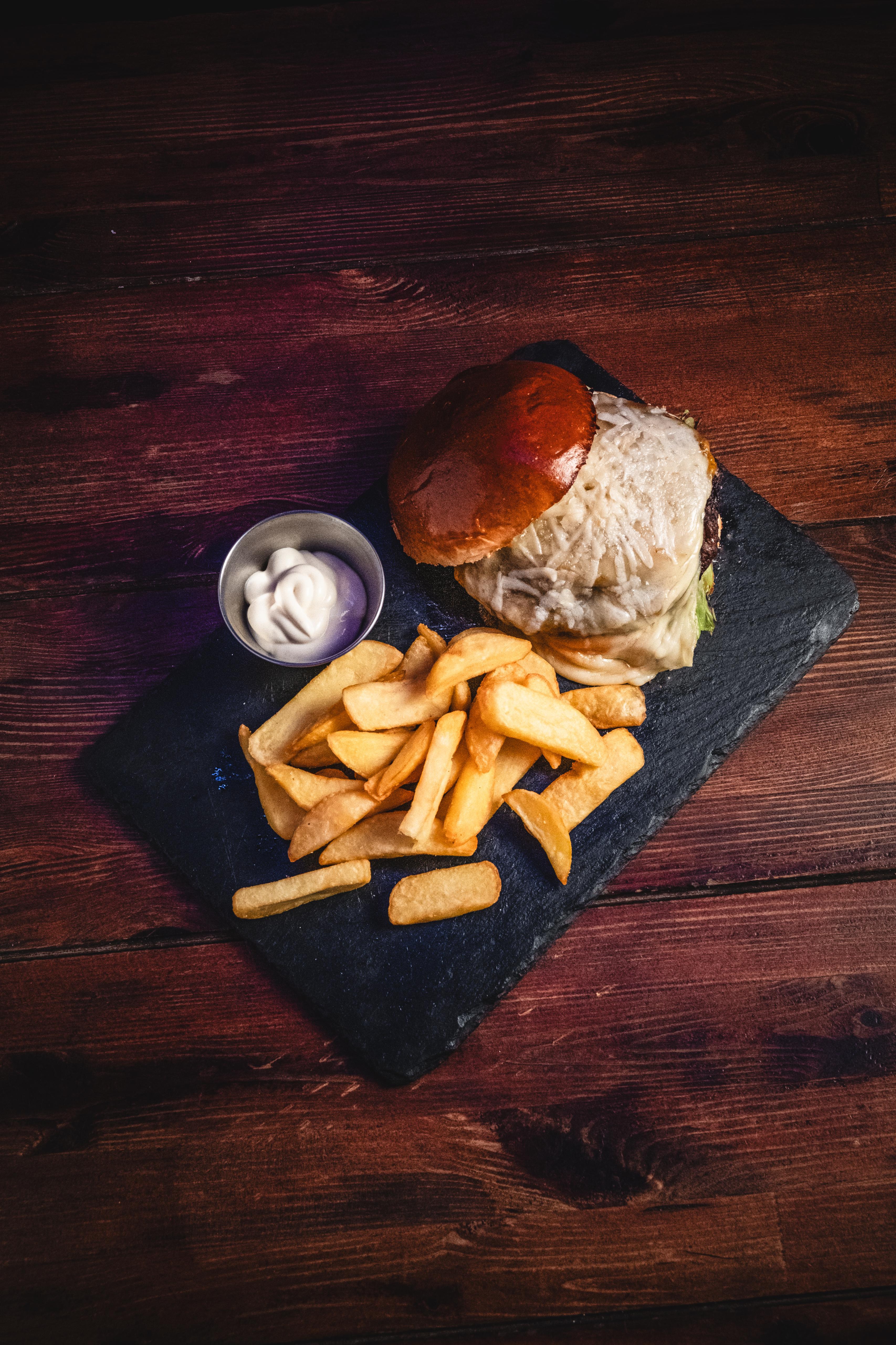 Hamburguesa muerte por queso