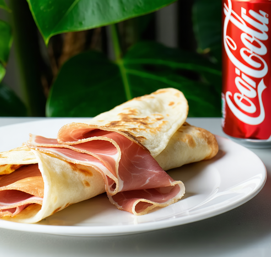 Menú crepe de jamón serrano