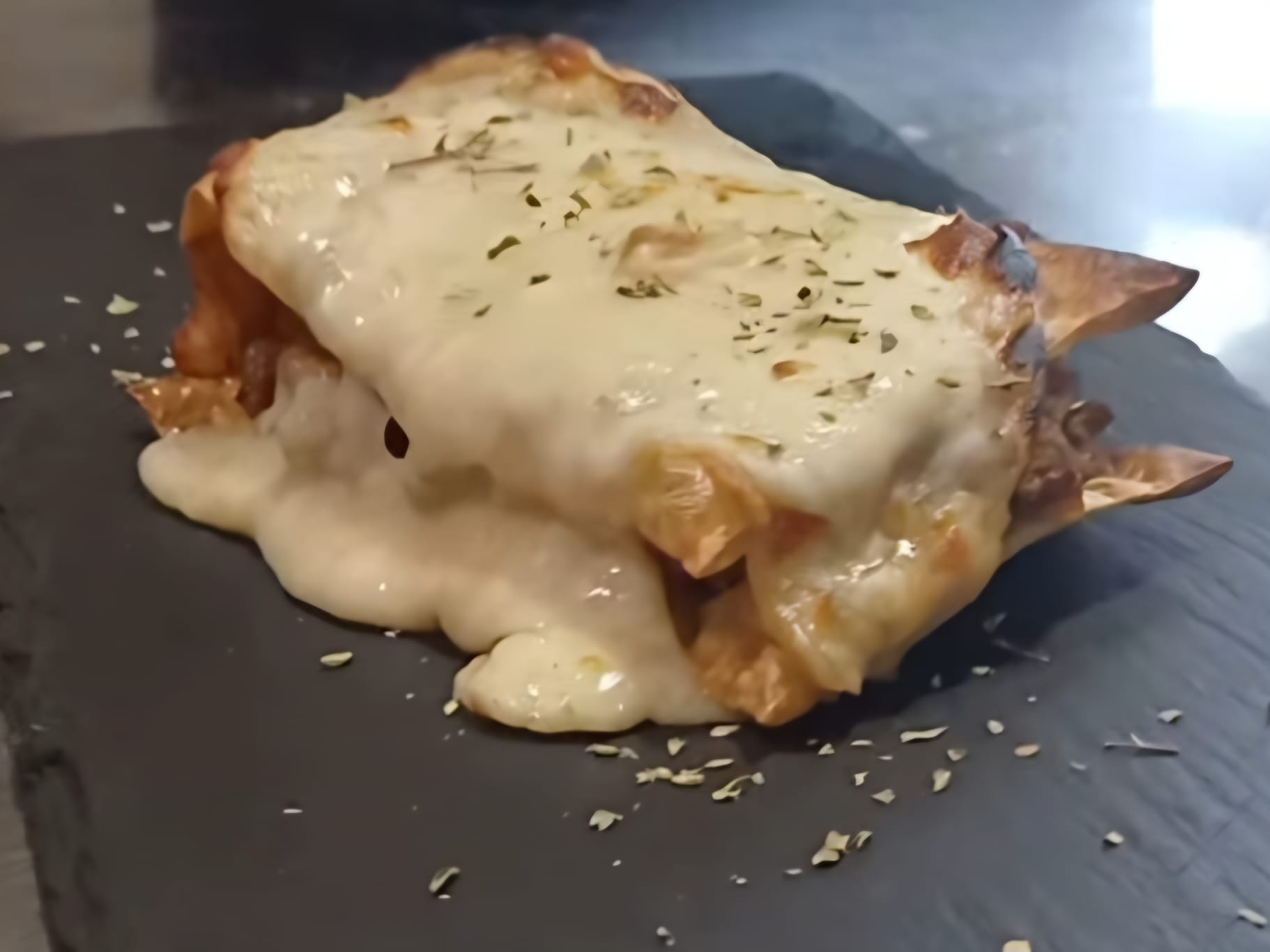 Crujiente lasaña black angus