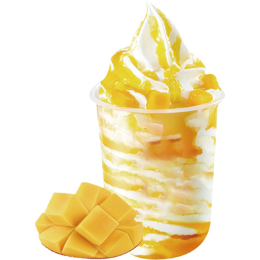 Mango sundae