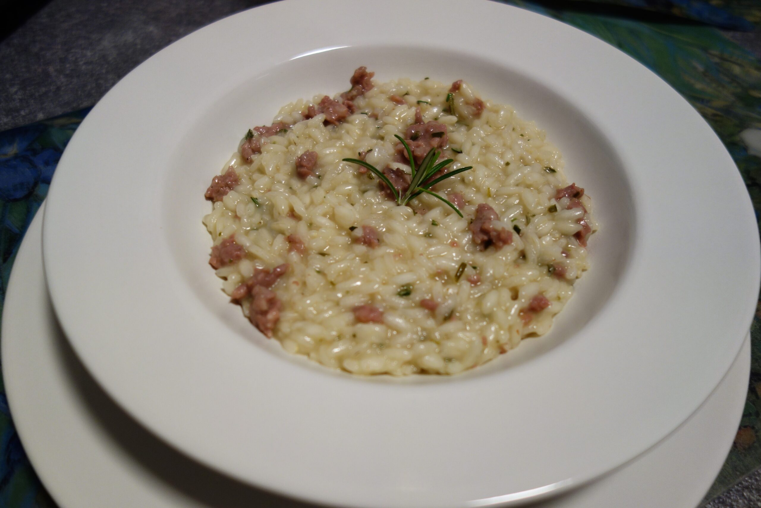 Risotto salsiccia e noci