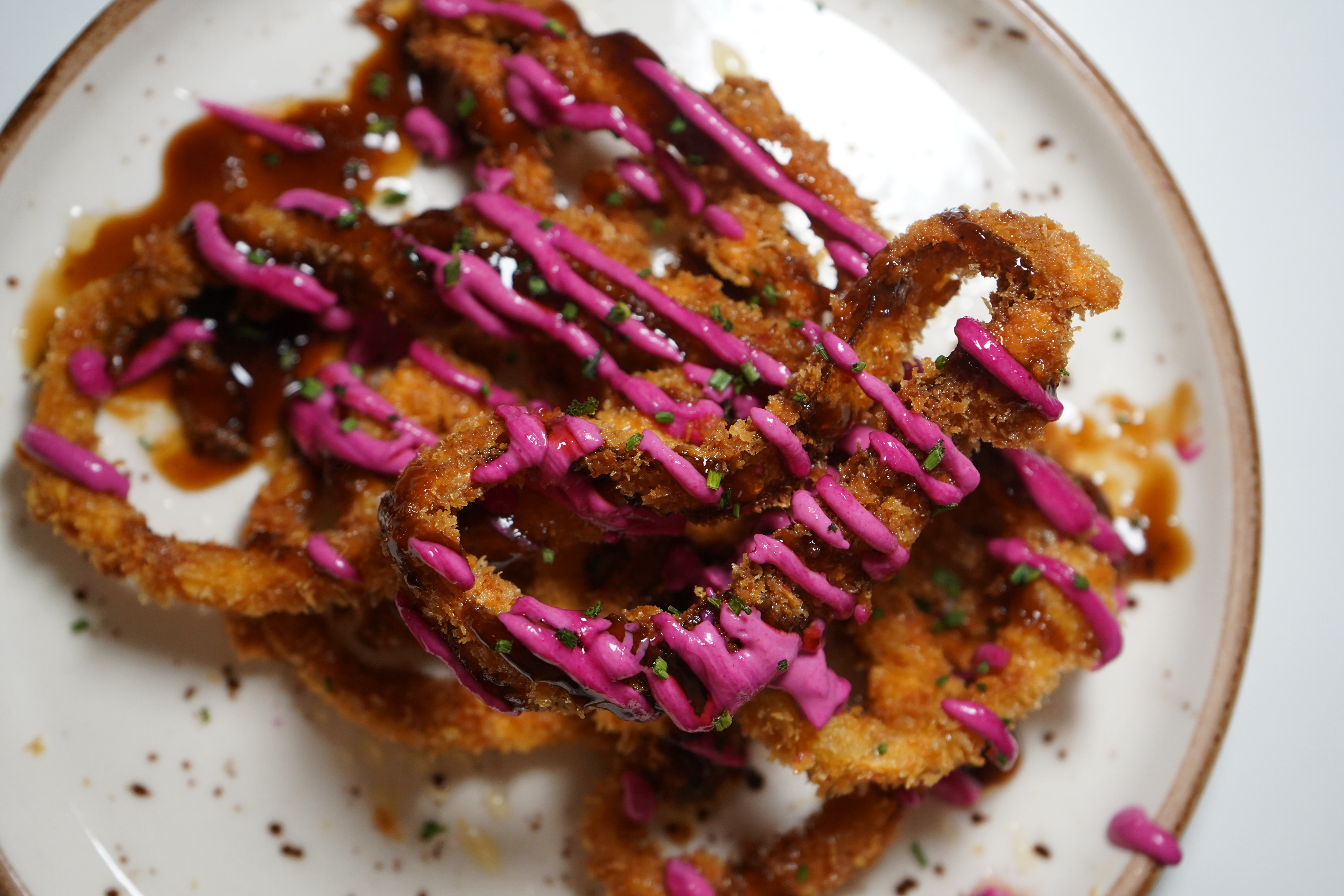 Aros de cebolla caseros (ración)