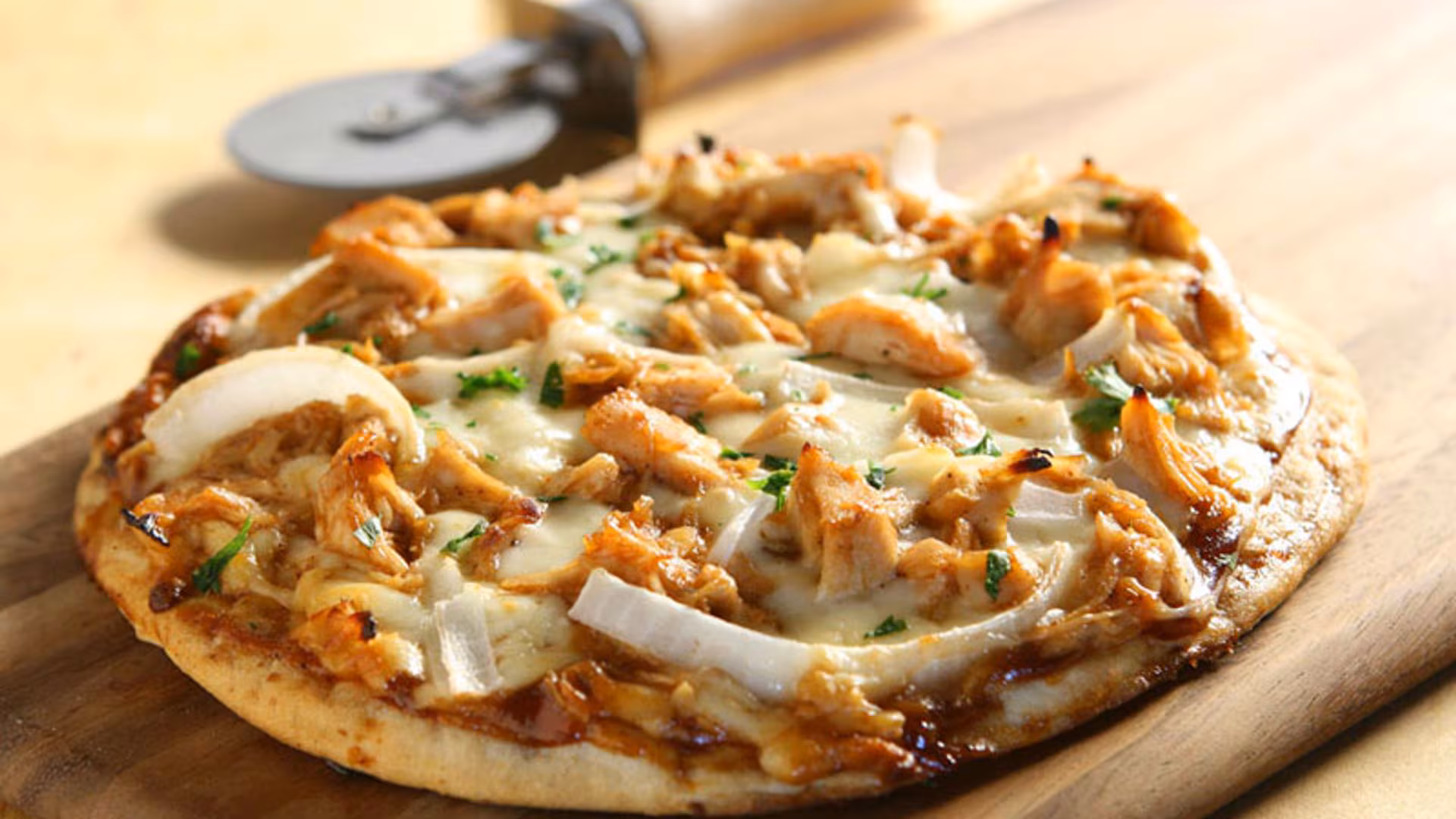Pizza de pollo mediana