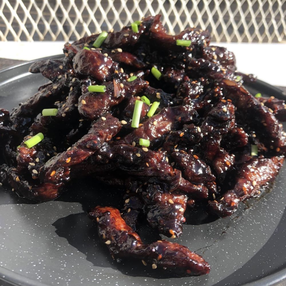 Blackened Mongolian Beef