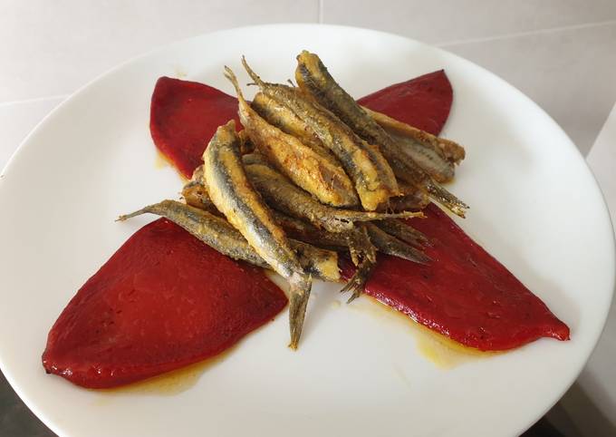 Pimiento de piquillo con anchoas (ración)