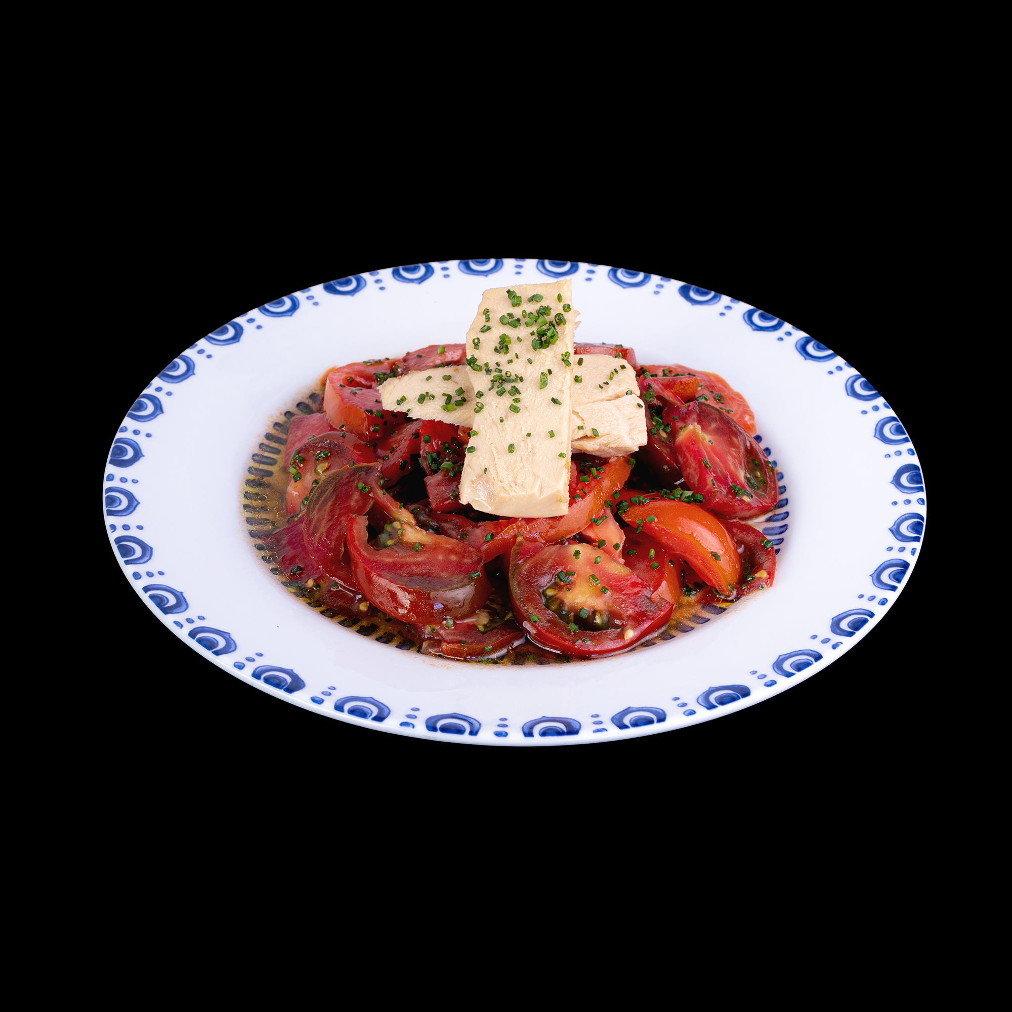 Ensalada de tomate y bonito del norte