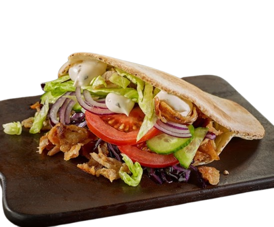 Pita chicken tikka kebab