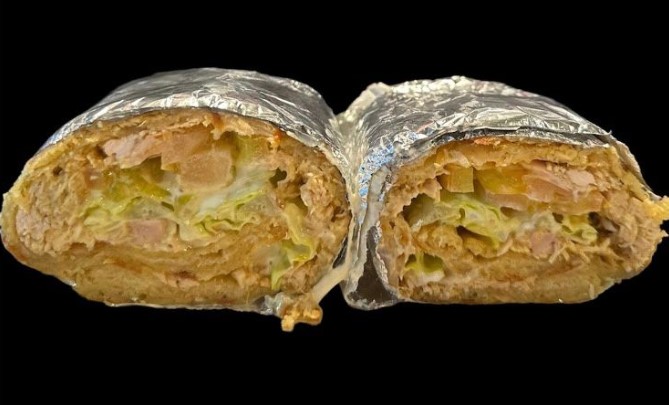 Menú durum de pollo