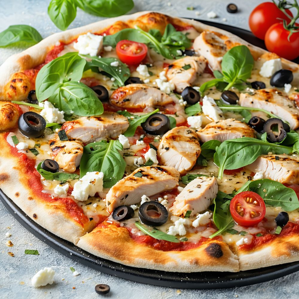 Feta Chicken Pizza