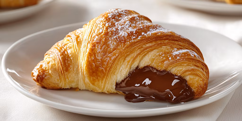 Medialuna Con Nocilla O Dulce De Leche