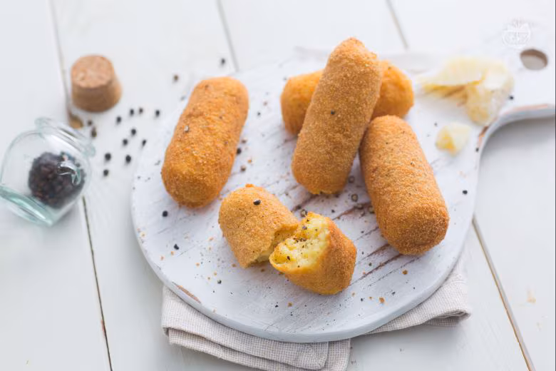 Crocchette con cacio e pepe