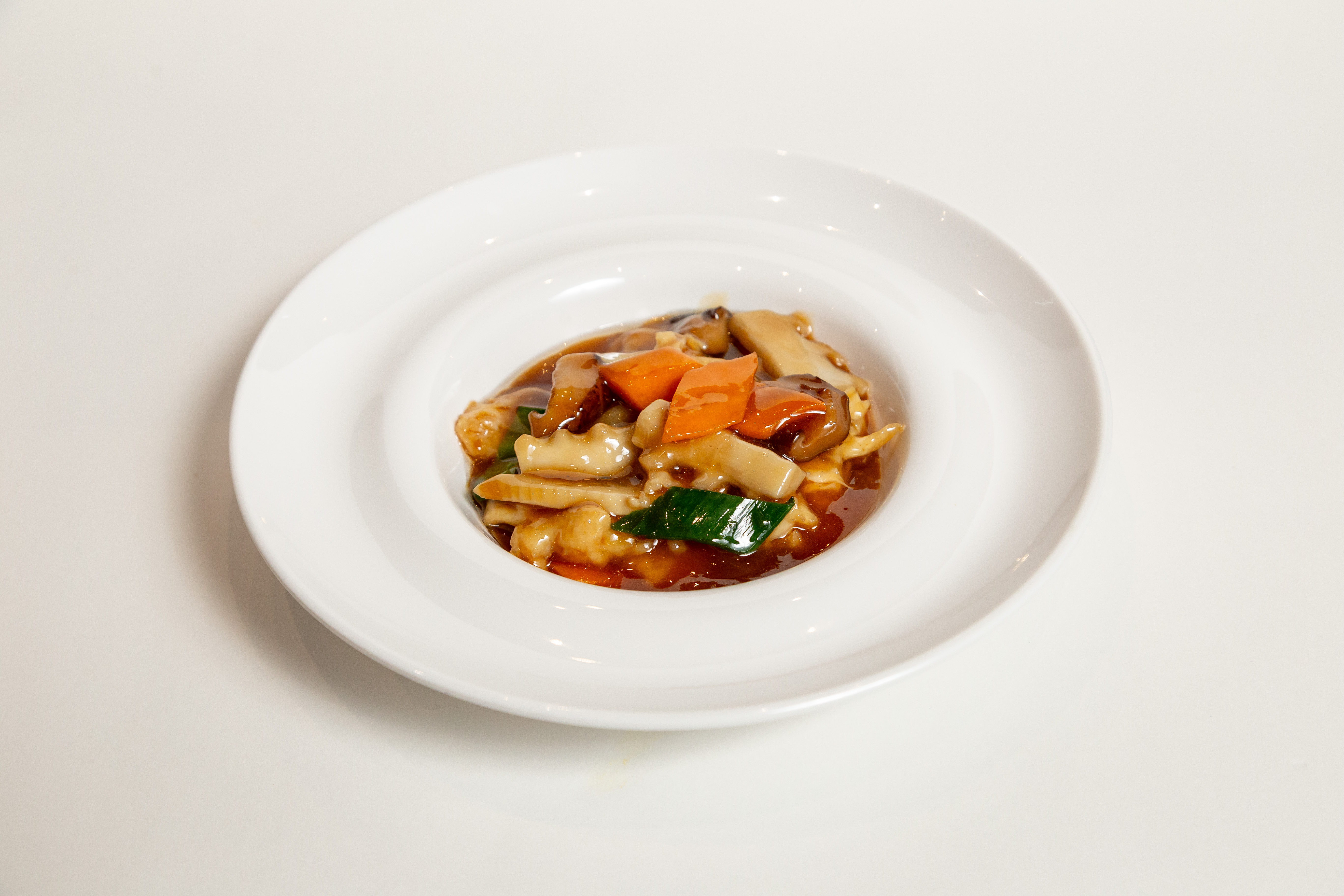 Pollo funghi e bambù