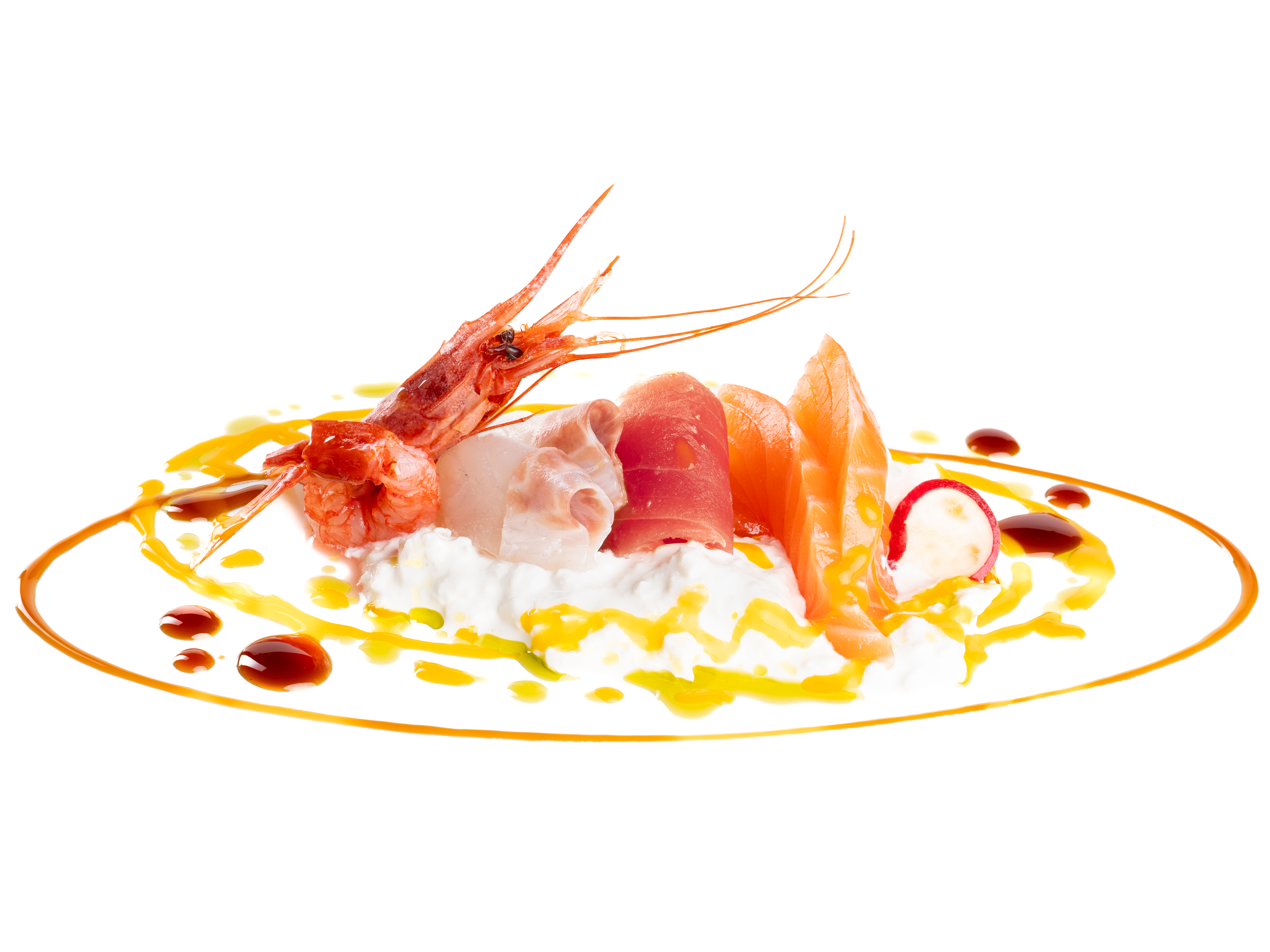 DY102. Sashimi Burrata