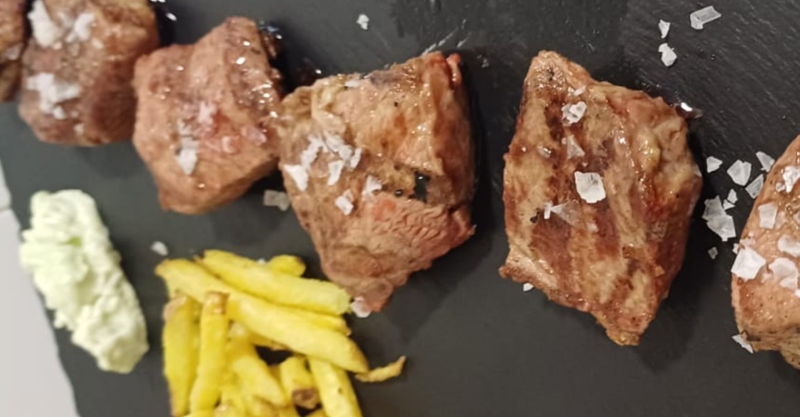 Presa de cerdo ibérico de bellota a la brasa