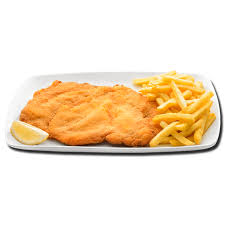 Pechuga De Pollo Empanada Con Patatas Gajo