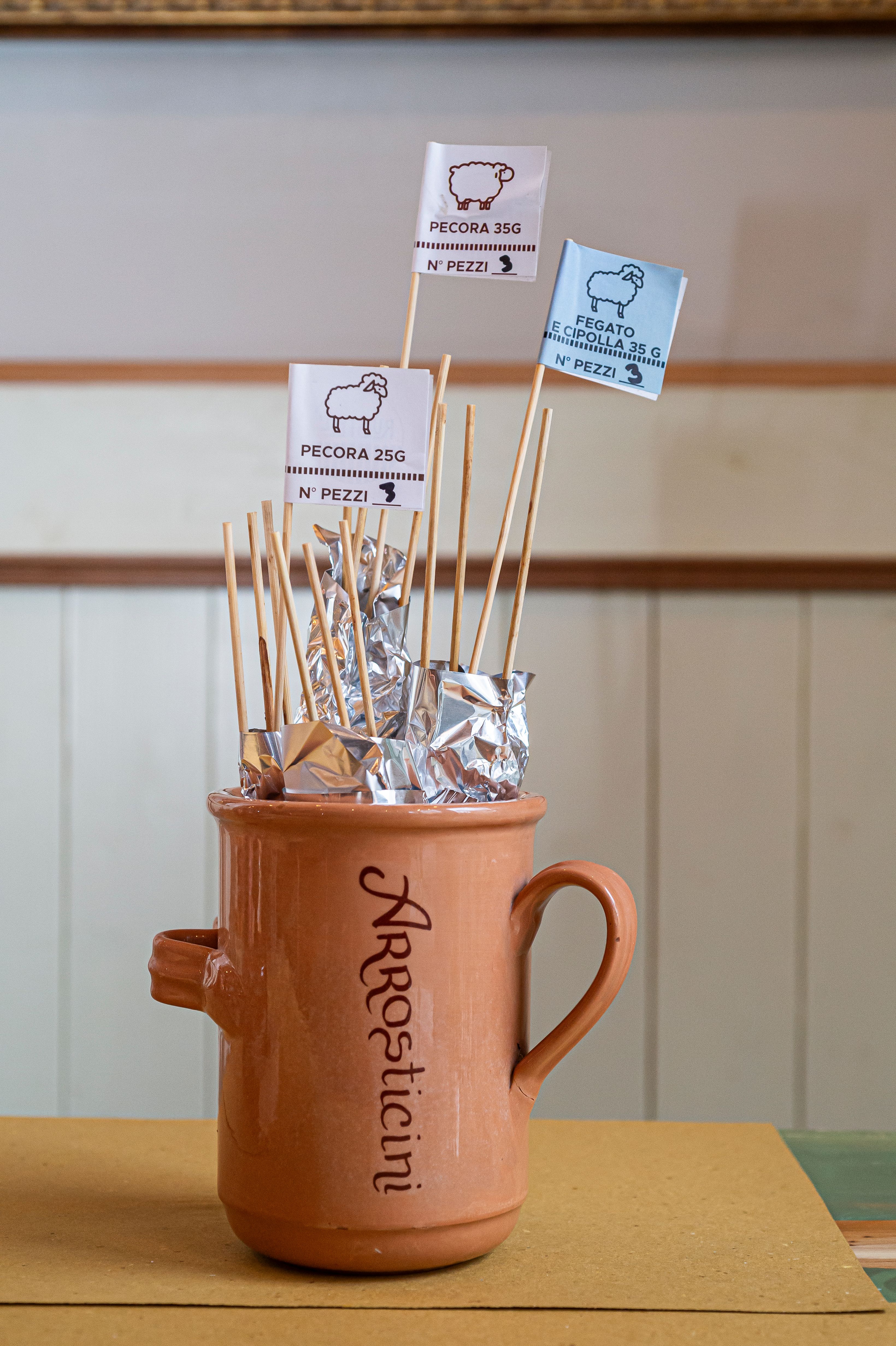 Arrosticini di fegato e cipolla tagliati a mano 35 g