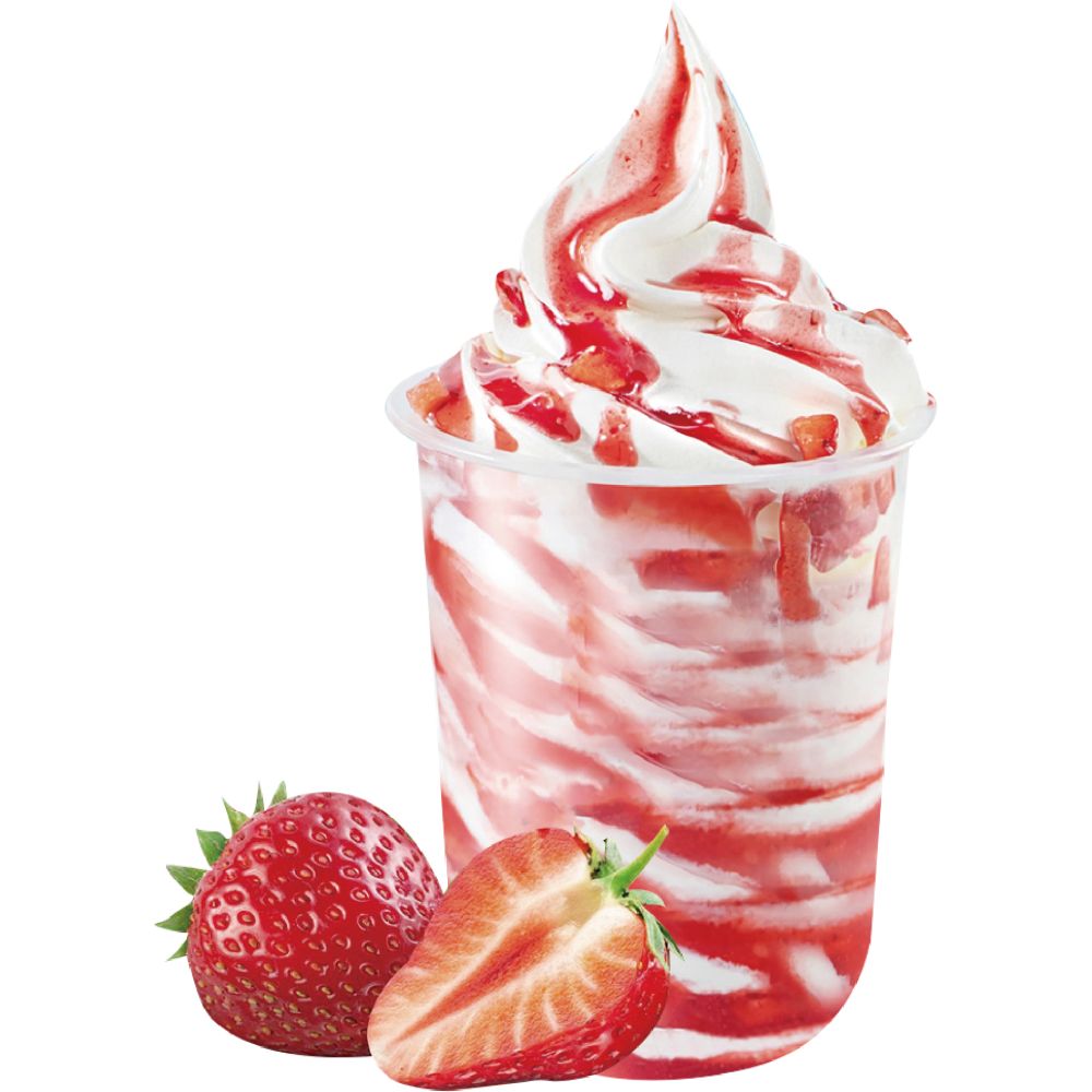 Strawberry sundae