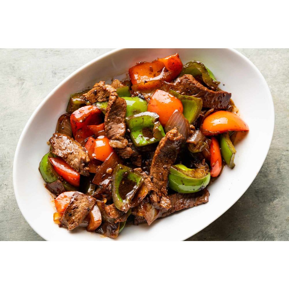 Chili Garlic Beef With Capsicum