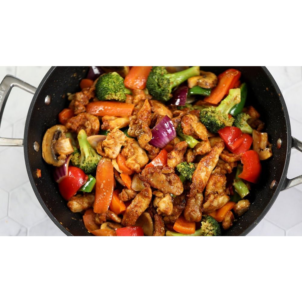 Special Fried Chicken With Vegetables