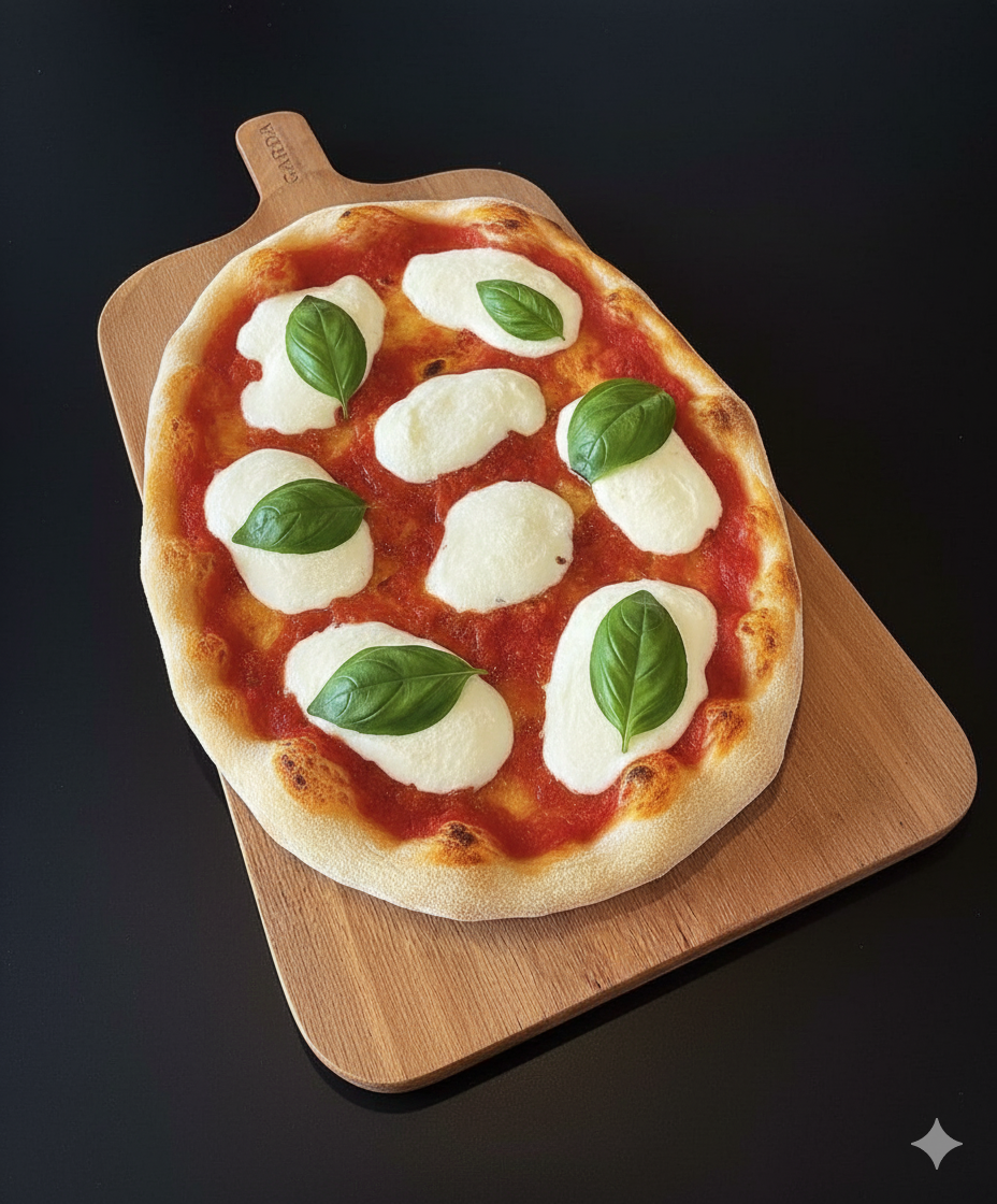 La Pinsa Margherita (34X20 Cm.)