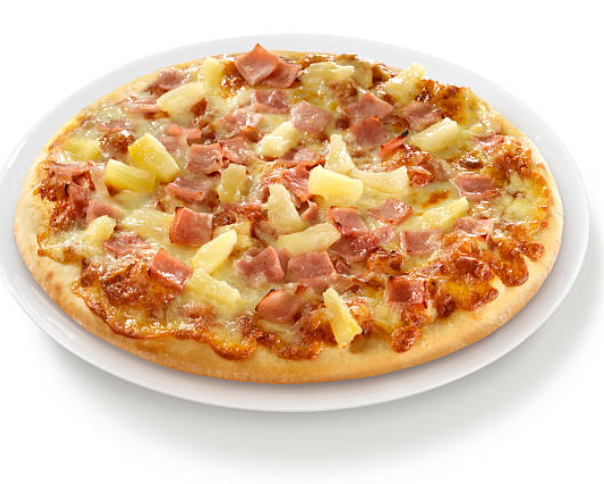 Pizza ham y pineapple (medium)