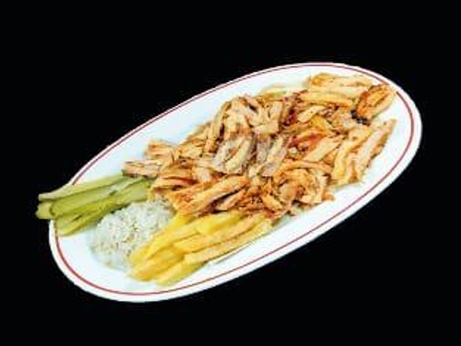 Plato de pechuga empanada