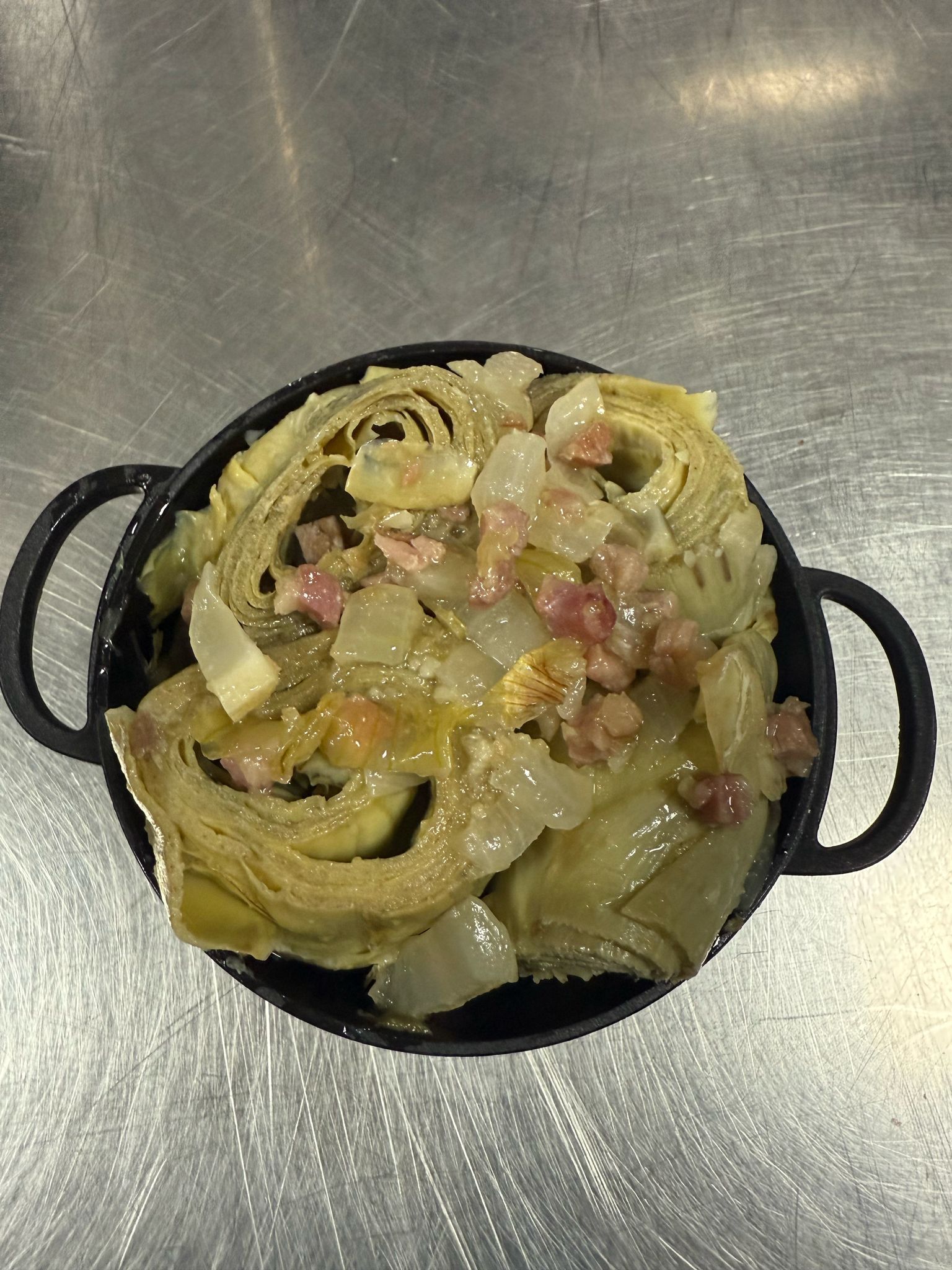 Alcachofas con jamón