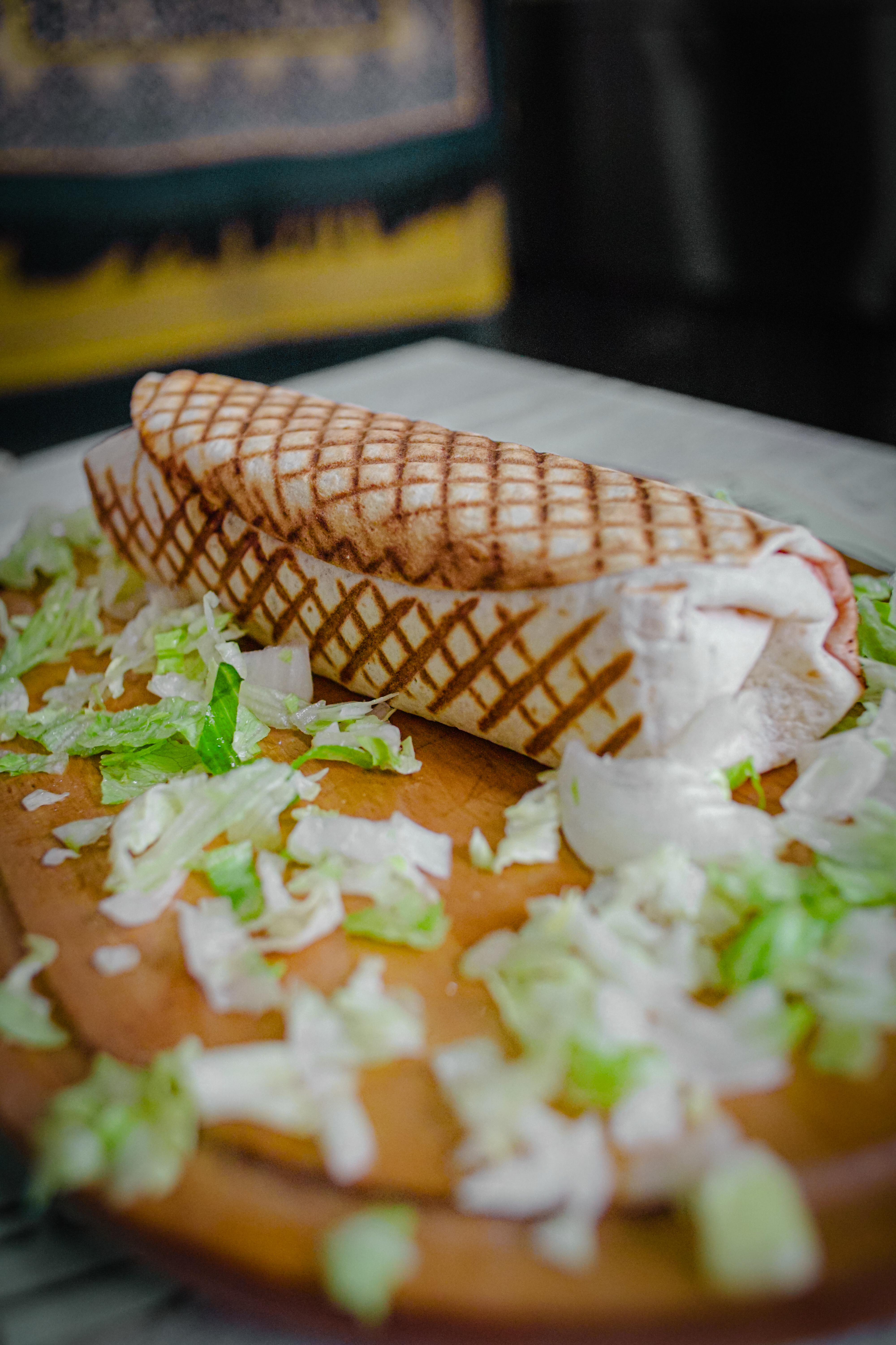 Durum De Pollo Con Patatas Fritas