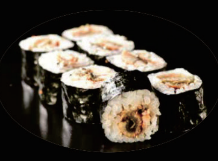 1MAN.Maki de anguila (8 pzs.)