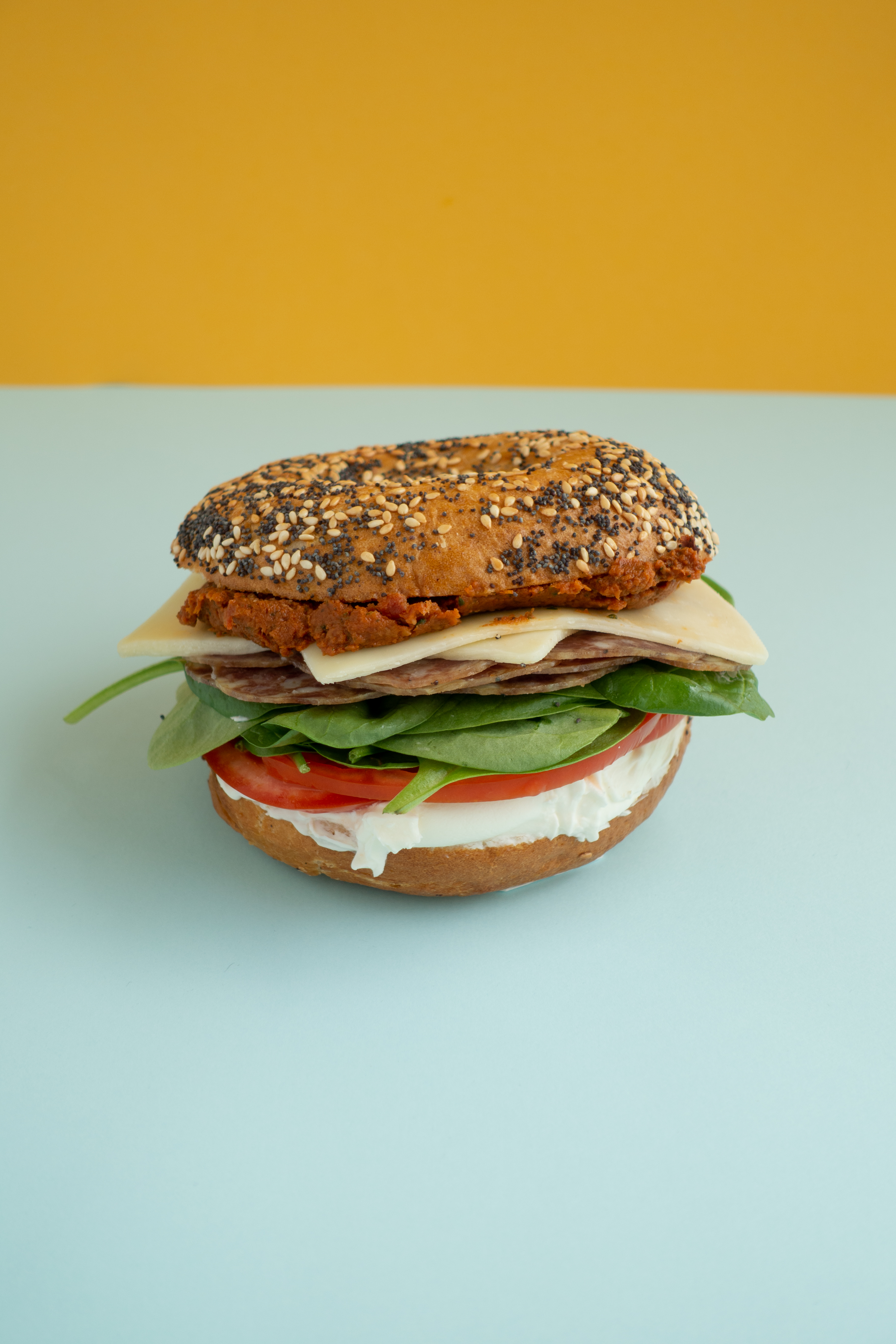 Bagel De Salchichón Ibérico