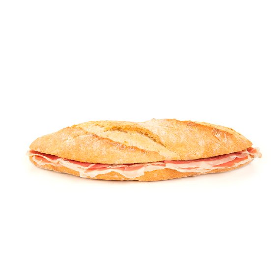 Bocadillo de jamón y tomate