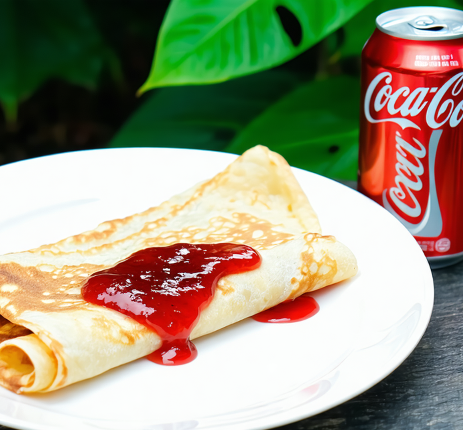 Menú crepe de mermelada