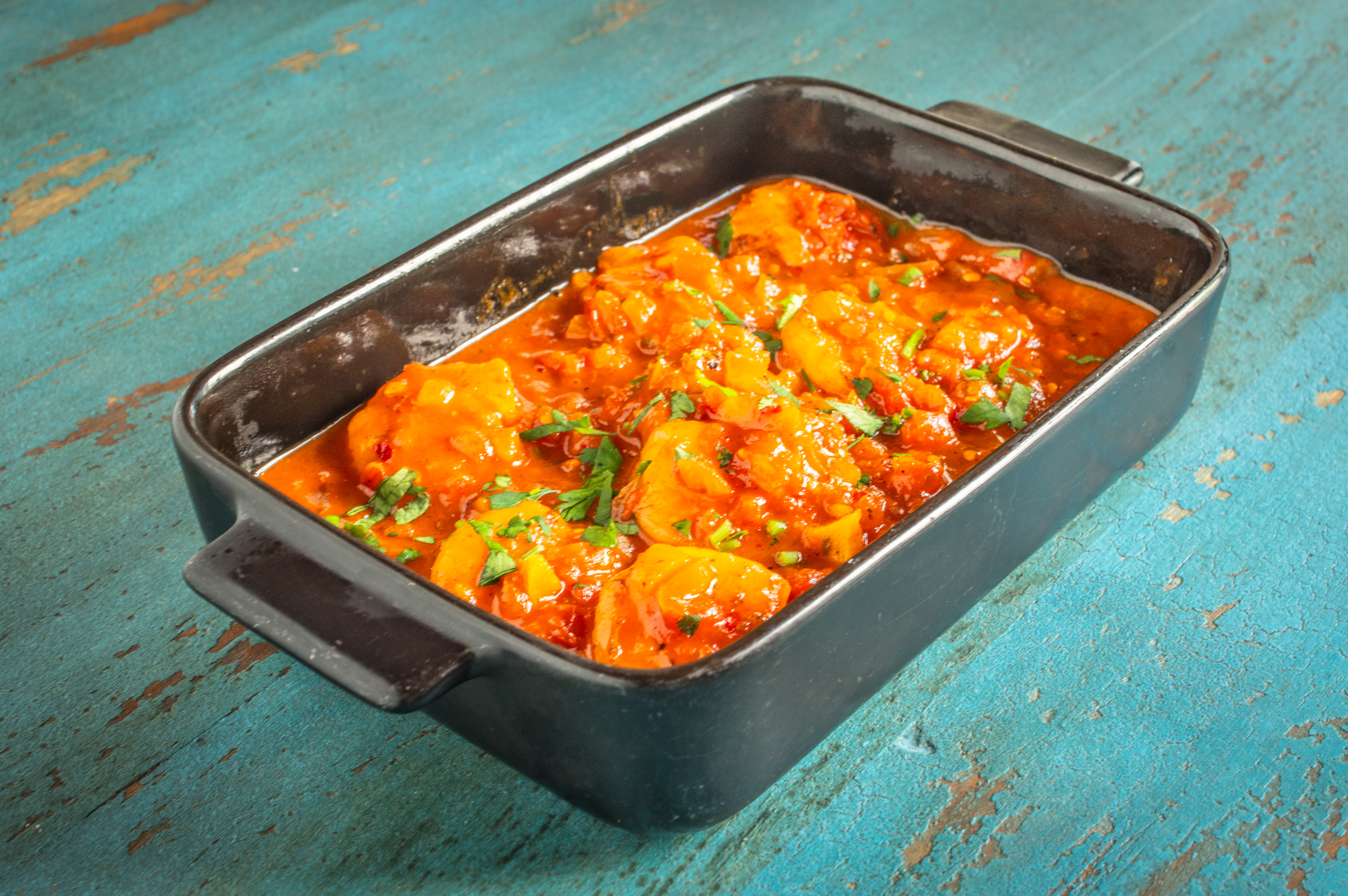 Creveți în sos picant