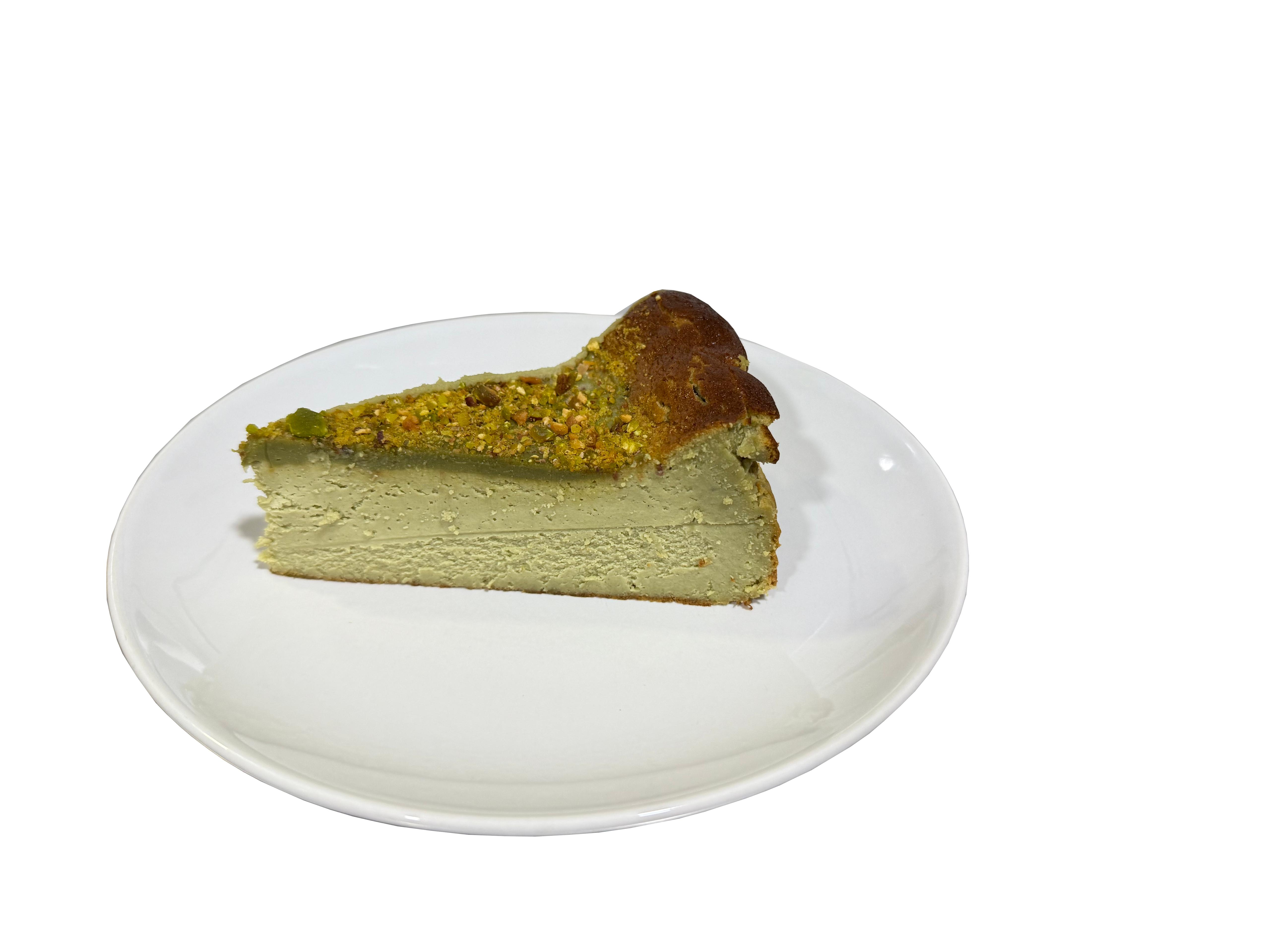 Tarta de queso con pistacho